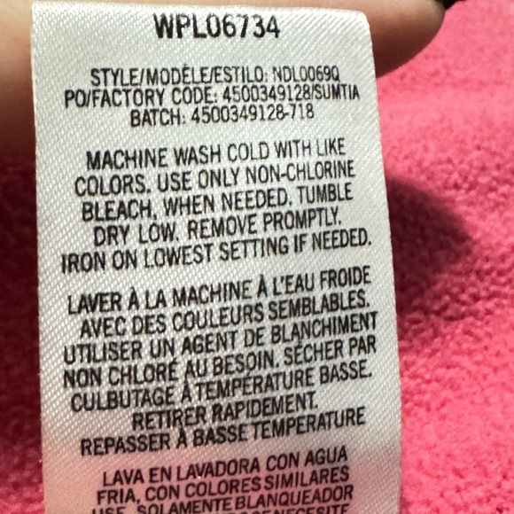 Nautica Girls Puffer Jacket Medium 8/10 Pink Gold Stars Hooded Winter Coat - Picture 7 of 10